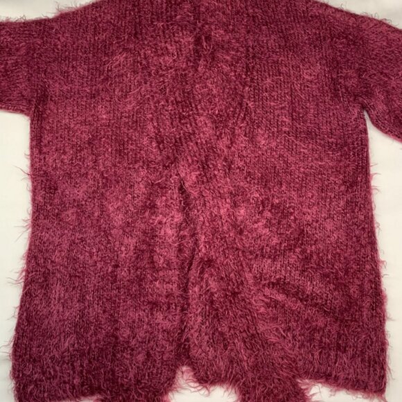 Unique! Handmade Fuzzy Cardigan Size Small - Picture 6 of 10